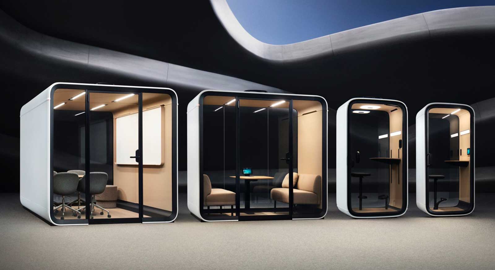 Gama Framery new smart pods cabinas de trabajo
